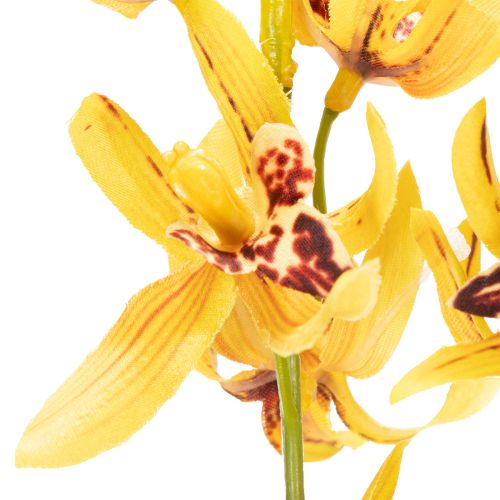 tételeket Mesterséges Cymbidium orchidea virágszárként elegáns dekorációhoz, 95 cm, 2 darab