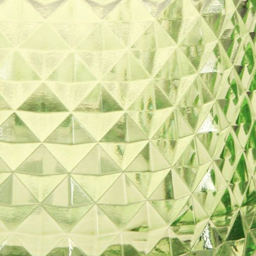 tételeket Dekoratív tál üveg teamécses tartó zöld retro Ø10,5cm 2db