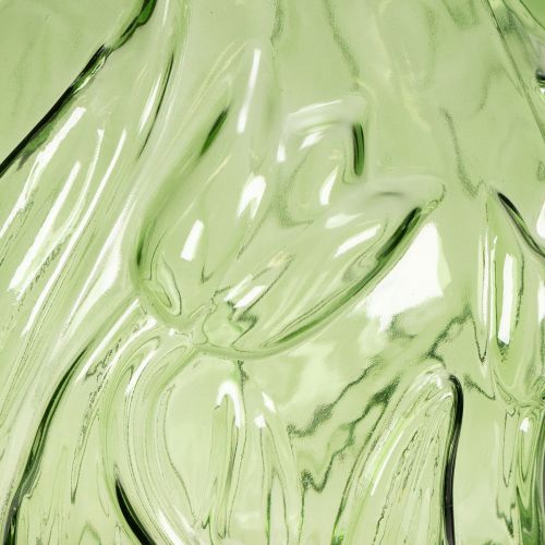 tételeket Beltéri dekorációhoz alkalmas üvegváza dombornyomott tulipán mintával, 22,5 cm