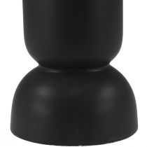 tételeket Kerámia váza fekete Modern ovális forma Ø11cm H25,5cm