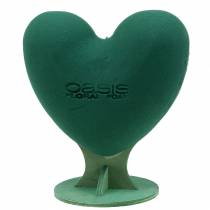 tételeket Virágos hab 3D szív lábbal virágos hab zöld 30cm x 28cm