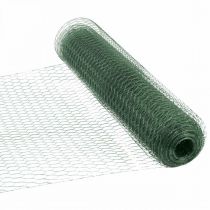 tételeket Hatszögletű háló zöld huzal PVC bevonatú drótháló 50cm×10m