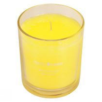tételeket Illatos gyertya üveg nyári illatban Frangipani Yellow H8cm