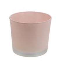 tételeket Virágcserepes üveg ültető rózsaszín üveg kád Ø14,5cm H12,5cm