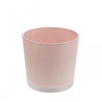 tételeket Virágcserepes üveg ültető rózsaszín üveg kád Ø11,5cm H11cm
