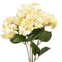 tételeket Hortenzia csokor művirág sárga 5 virág 48cm
