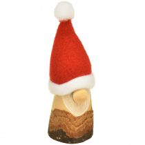 tételeket Dekoratív gnóm fa karácsonyi törpe kalappal piros natúr 10/12cm 4db