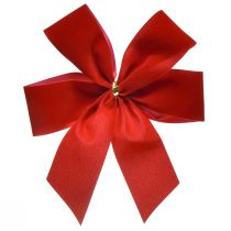 tételeket Dekoratív masni piros bársony masni 4cm széles karácsonyi masni kültérre 15×18cm 10db