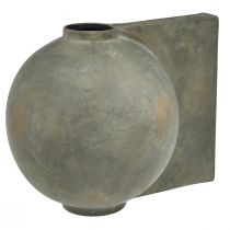 tételeket Dekoratív kerámia váza antik megjelenés bronzszürke 30×20×24cm