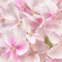 tételeket Hortenzia mesterséges világos rózsaszín művirágos kerti virág 65cm