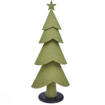 tételeket Karácsonyfa fém fa ezüst zöld csillagok vintage H75cm