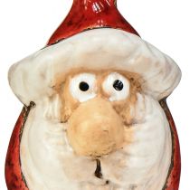 tételeket Kerámia Mikulás figura, piros, 7cm – Ünnepi karácsonyi dekoráció – 6 db
