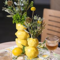 tételeket Citromos váza virágváza sárga nyári dekoráció kerámia H20cm