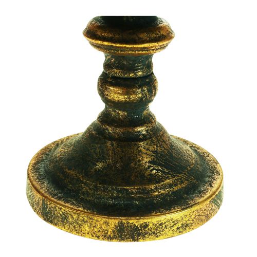 Floristik24 Dekoratív tál antik tál arany talpas csészével Ø36cm H29,5cm