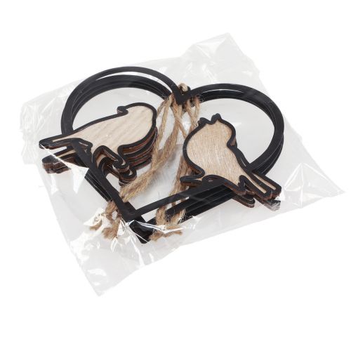 tételeket Függesztett díszszív madárka díszítéssel 12 cm 4 db