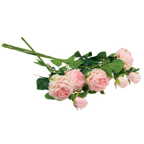 tételeket Artificial Roses Pink Artificial Roses Dry Look 53cm 3db