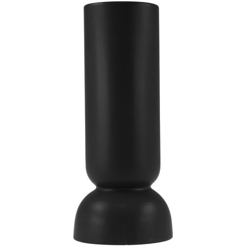 tételeket Kerámia váza fekete Modern ovális forma Ø11cm H25,5cm