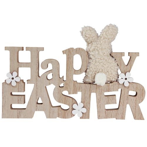 Floristik24 Húsvéti dekoráció „Happy Easter” fa húsvéti dísz polcra 24cm