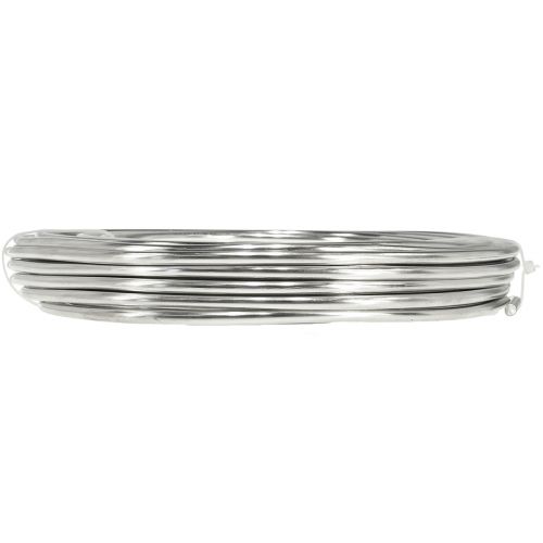 tételeket Alumínium huzal ezüst fényes kézműves huzal dekoratív huzal Ø5mm 1kg