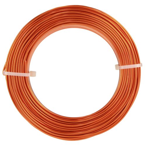 tételeket Alumínium kézműves drót, narancssárga, Ø2mm, 500g, 60m, barkács dekorációhoz