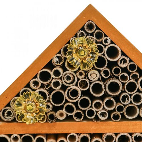 tételeket Erkély dekoráció rovar hotel rovarház napelemes narancs 23x24cm