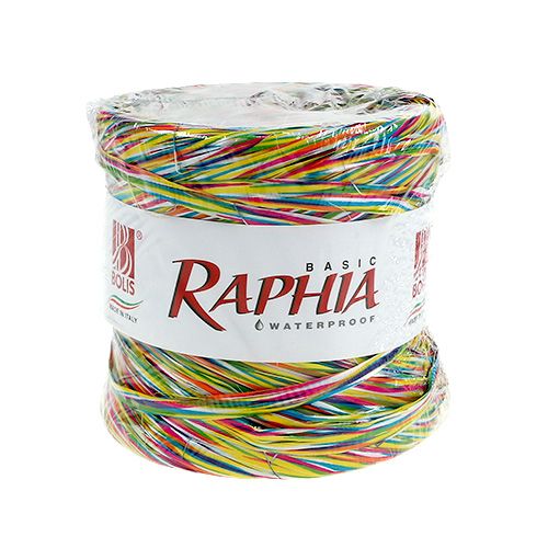 Floristik24 Bast mint dekoratív szalag színű 200m