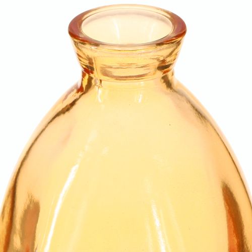 tételeket Hagymás üvegváza mini narancssárga Ø7cm M12cm 6 db