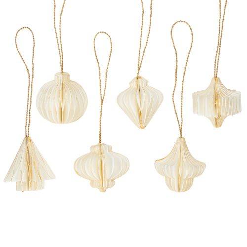 tételeket Elegáns papírfadíszek, karácsonyfadíszek, skandináv megjelenés