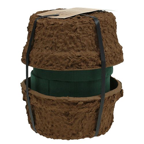 tételeket Nedves virághab tállal virágokhoz H10cm Ø16cm 2 db