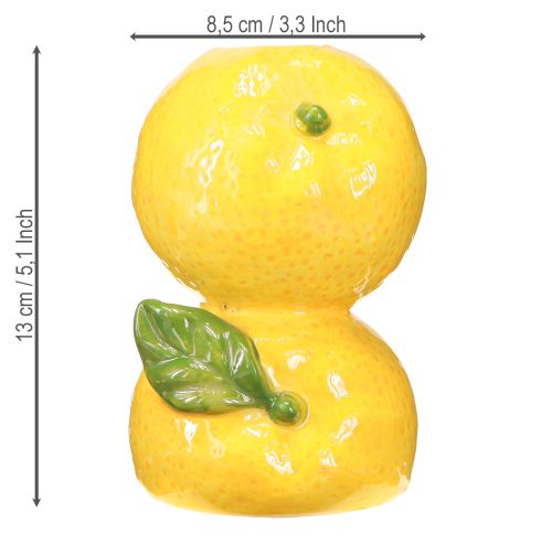 tételeket Virágváza citrom kerámia váza dekoráció mediterrán H13cm