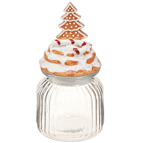 tételeket Karácsonyi bonbonniere üveg, fenyő sütisüveg Ø11cm H21cm