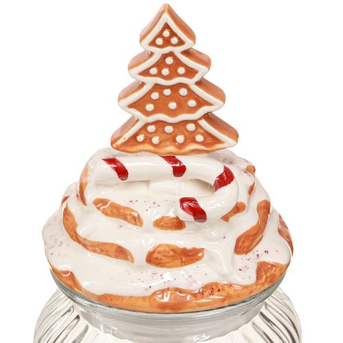tételeket Karácsonyi bonbonniere üveg, fenyő sütisüveg Ø11cm H21cm