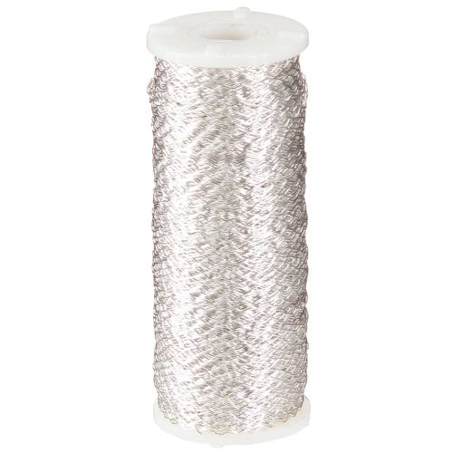 tételeket Húsleveseffekt drót 100g ezüst díszdrót kézműves drót cikkcakk alakú
