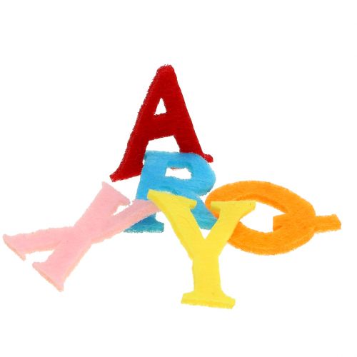 Floristik24 Nemezbetűk vegyes színben 2,5cm - 3cm 150p