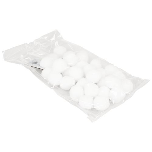 tételeket Karácsonyfadísz hógolyó füzér dísz fehér 185cm