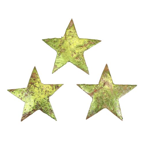 Floristik24 Szórványdísz karácsonyi csillagok kókusz zöld Ø5cm 50db