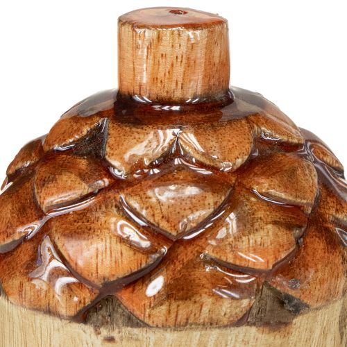 tételeket Dekoratív makk fa asztaldísz zöld narancs piros M10cm 3 darab