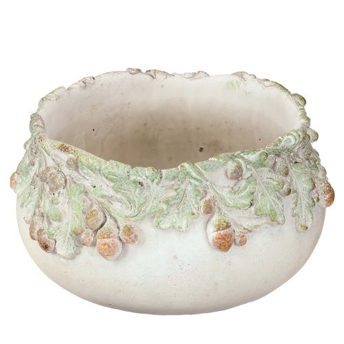 tételeket Dekoratív tál, öntött kő, makk ültető, Ø20cm M10cm