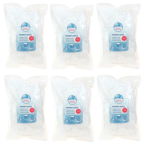 tételeket Dekoratív hópelyhek műhó pelyhes 40g × 3db