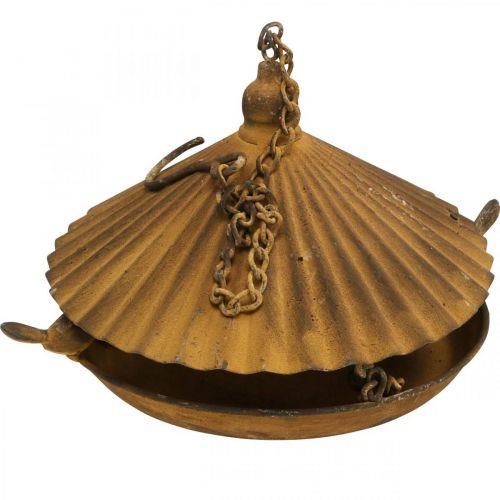 tételeket Dekoratív madárfürdő, madárfürdő, rács díszkert Ø23cm H27,5cm