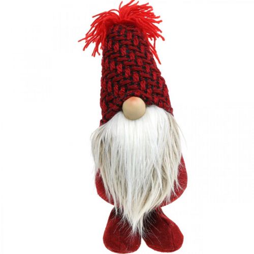 tételeket Deco Gnome Beard Karácsonyi Gnome Deco Figura Piros H30cm