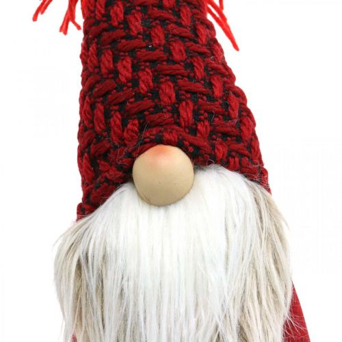 tételeket Deco Gnome Beard Karácsonyi Gnome Deco Figura Piros H30cm
