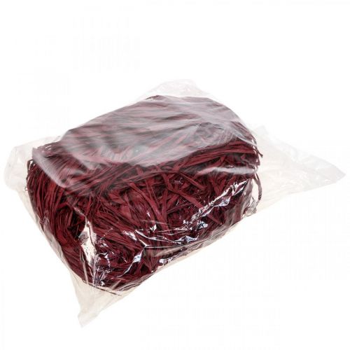 tételeket Dekoratív raffia természetes raffia készítéséhez raffia bordeaux 300g