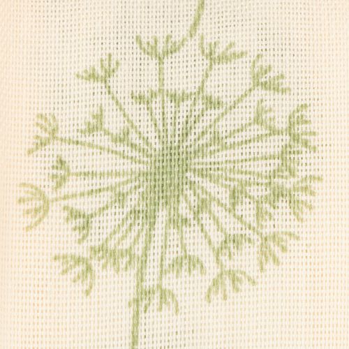 tételeket Dekoratív szalag, ajándék szalag, pitypang minta, krém, 40mm, 15m