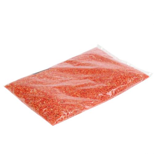 tételeket Dekoratív granulátum narancssárga díszkövek 2mm - 3mm 2kg