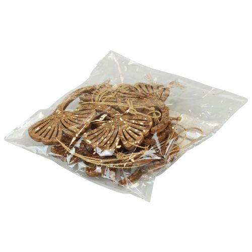 tételeket Deco fogas fa gingko deco gingko levelarany 5x6,5cm 12 db