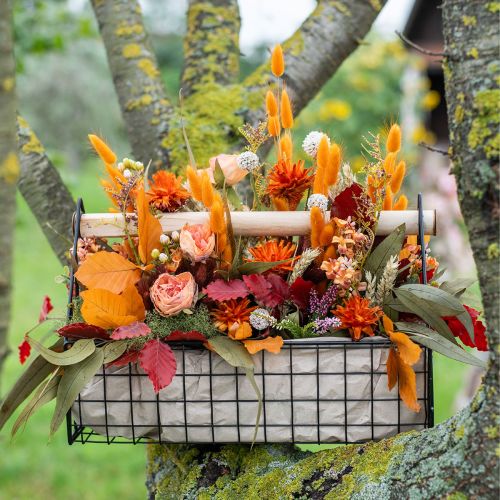 tételeket Drótkosár hálós kosár növénykosár fém fekete 35x18x22,5cm