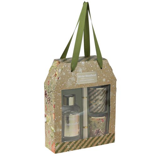 Floristik24 Illatos gyertyák szobaillatos díszdoboz karácsonyi 16,5x6x21cm