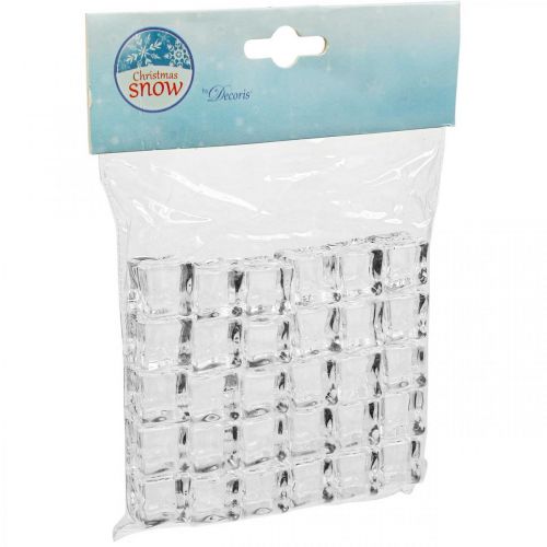tételeket Mesterséges jégkocka dekoratív jég átlátszó 2cm 30 db
