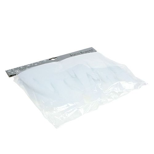 tételeket Jégcsap deco fehér csillámmal 2m